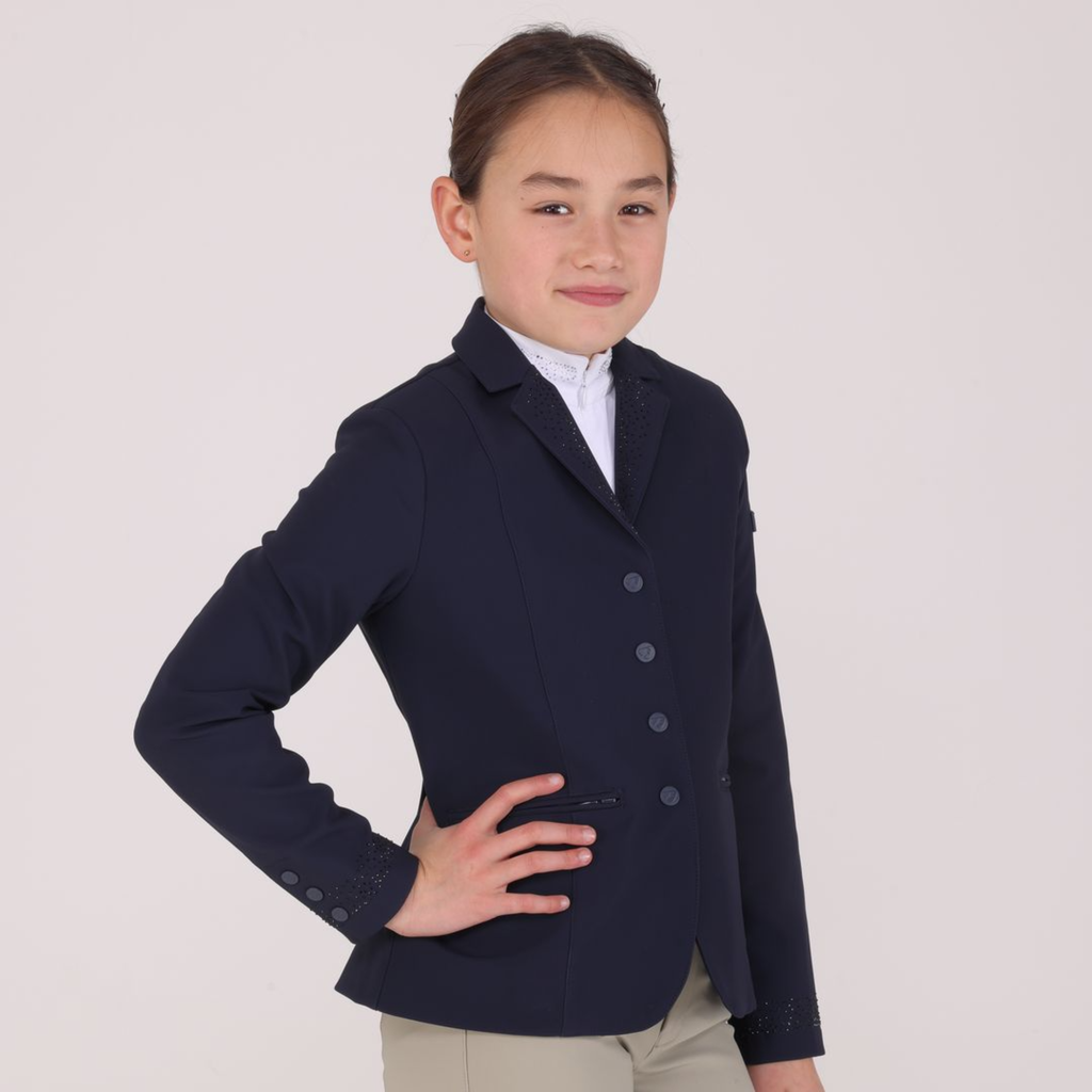 Aubrion Optima Young Rider GX Show Jacket - Navy