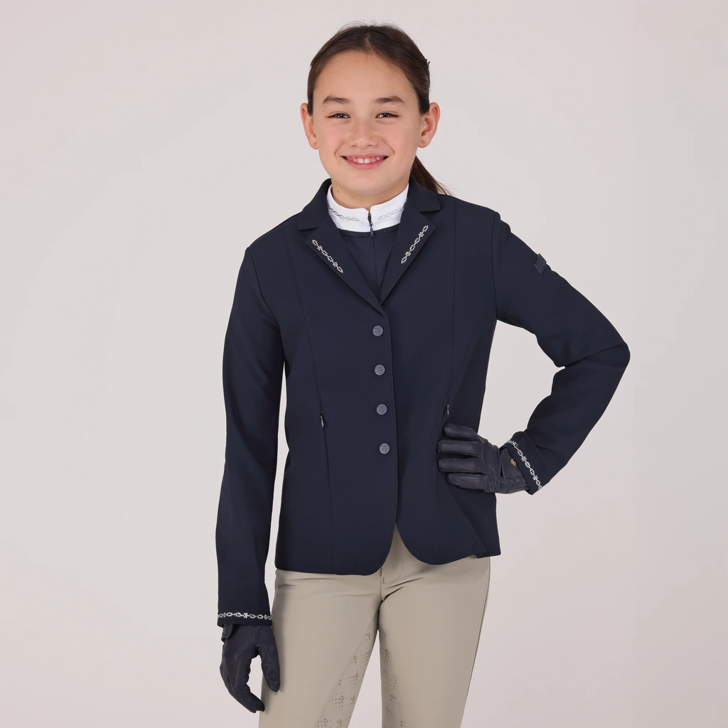 Aubrion Optima Young Rider LX Show Jacket - Navy