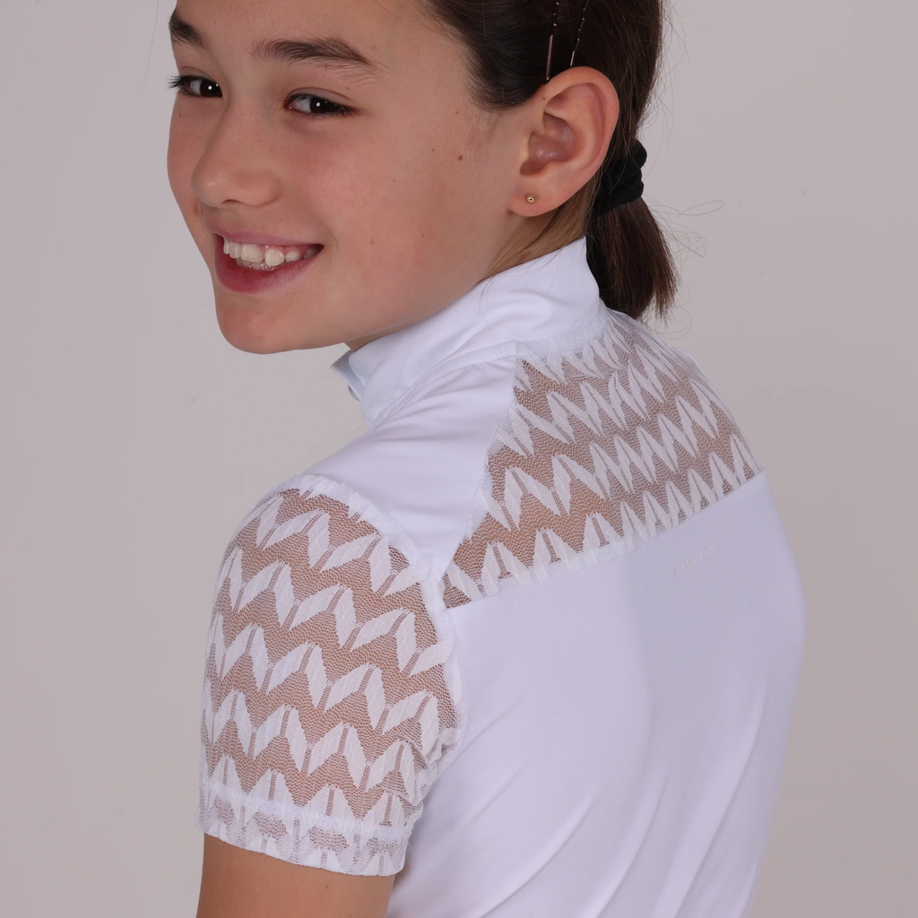 Aubrion Young Rider Optima VX Show Shirt -  White