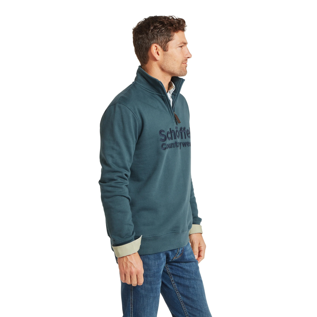 Schoffel Mens Bude Sweatshirt - Deep Ocean Blue