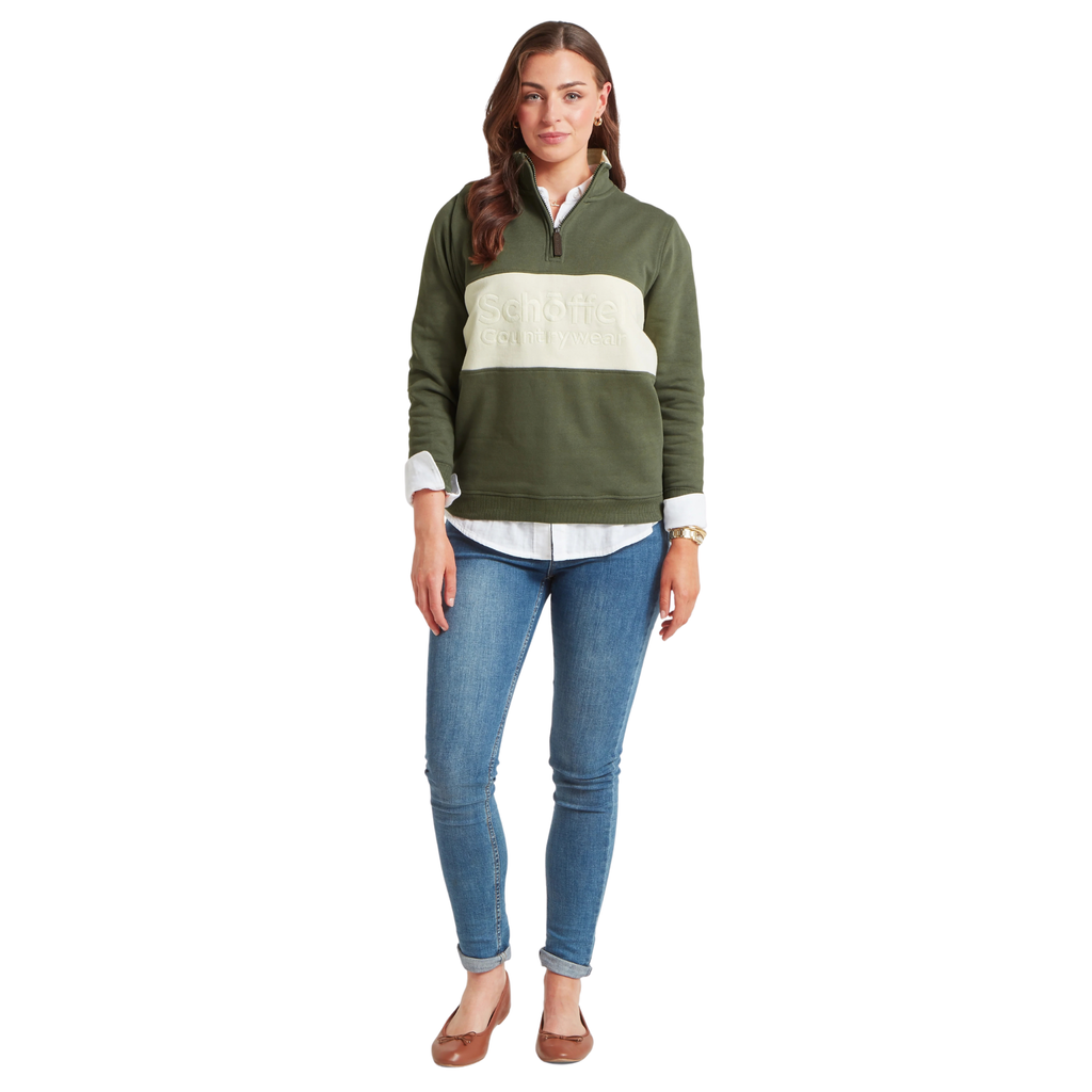 Schoffel Ladies St Agnes Sweatshirt - Beetle Green