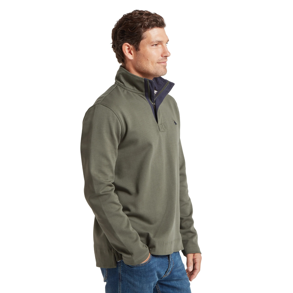 Schoffel Mens Branscombe Cove Sweatshirt - Beetle Green