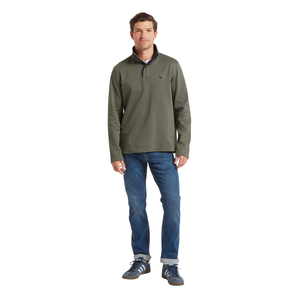 Schoffel Mens Branscombe Cove Sweatshirt - Beetle Green