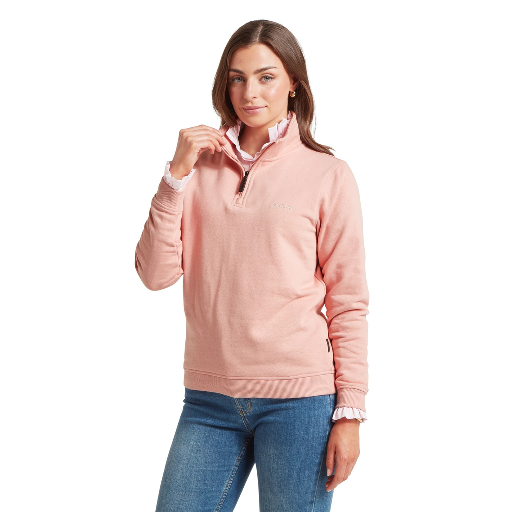 Schoffel Ladies Sennen Cove Sweatshirt - Pale Rose