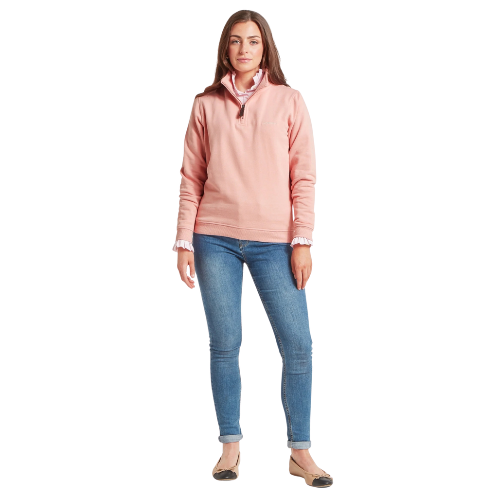 Schoffel Ladies Sennen Cove Sweatshirt - Pale Rose
