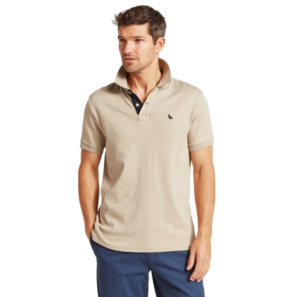 Schoffel Mens St Ives Jersey Polo Shirt - Cobblestone