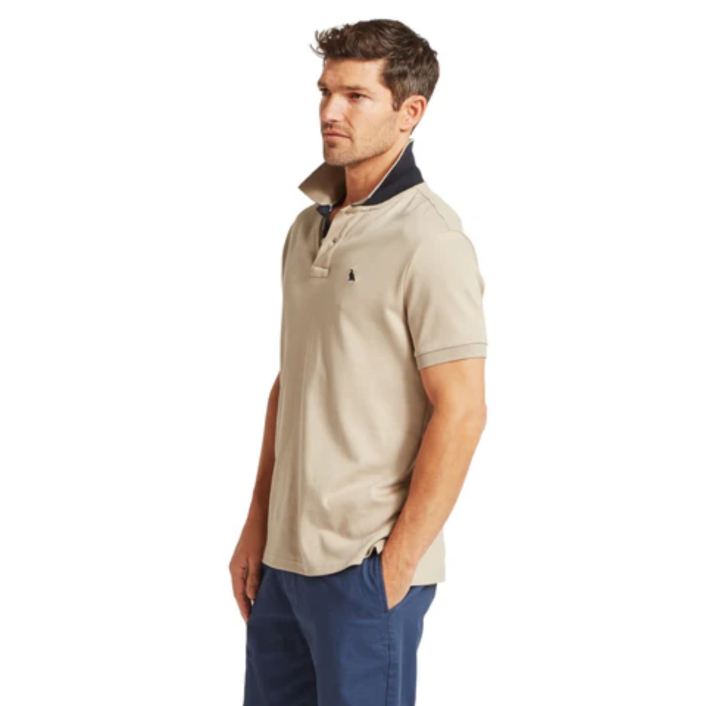 Schoffel Mens St Ives Jersey Polo Shirt - Cobblestone