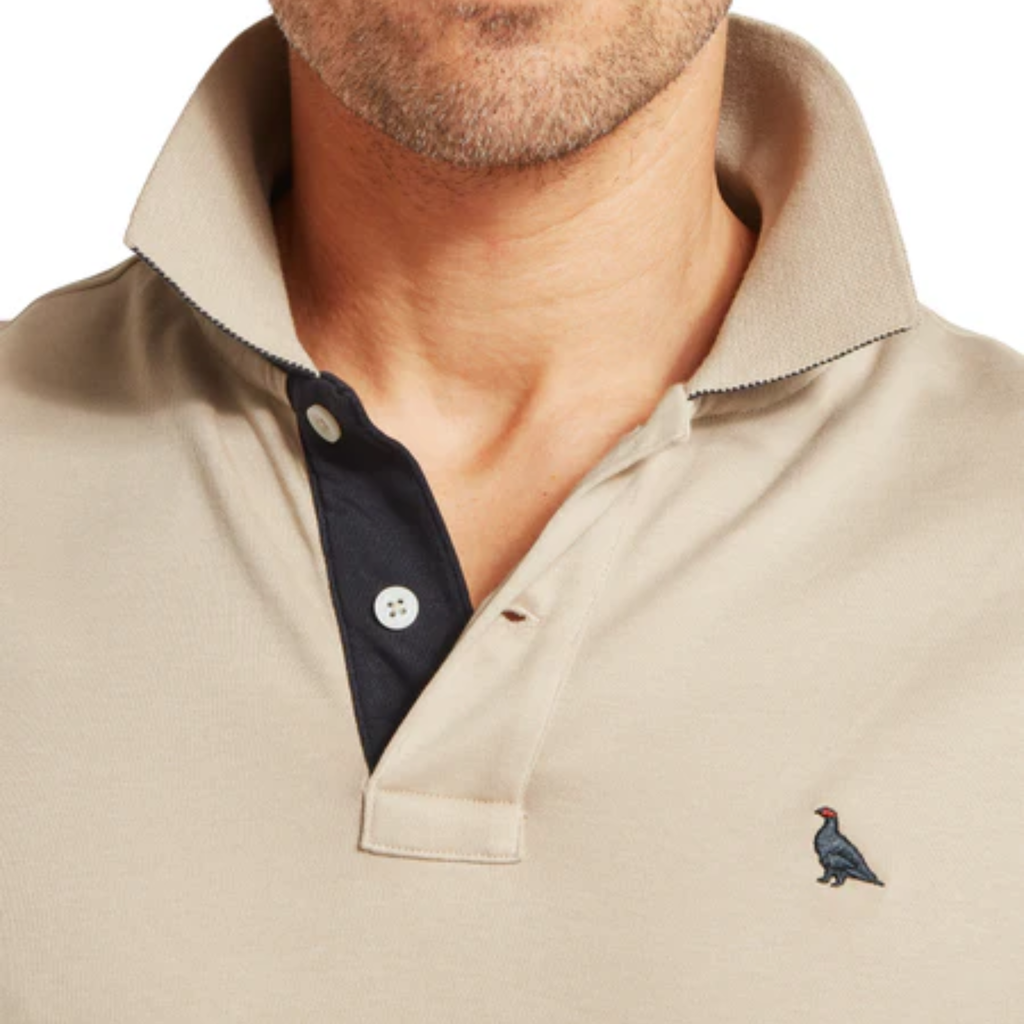 Schoffel Mens St Ives Jersey Polo Shirt - Cobblestone