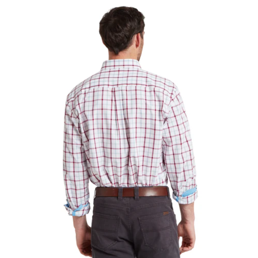 Schoffel Mens Brancaster Classic Shirt - Mountain Blue Check