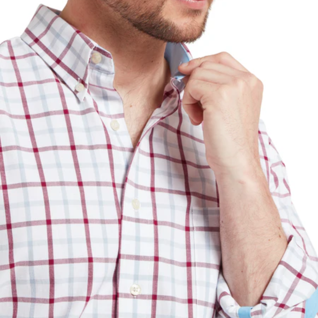 Schoffel Mens Brancaster Classic Shirt - Mountain Blue Check