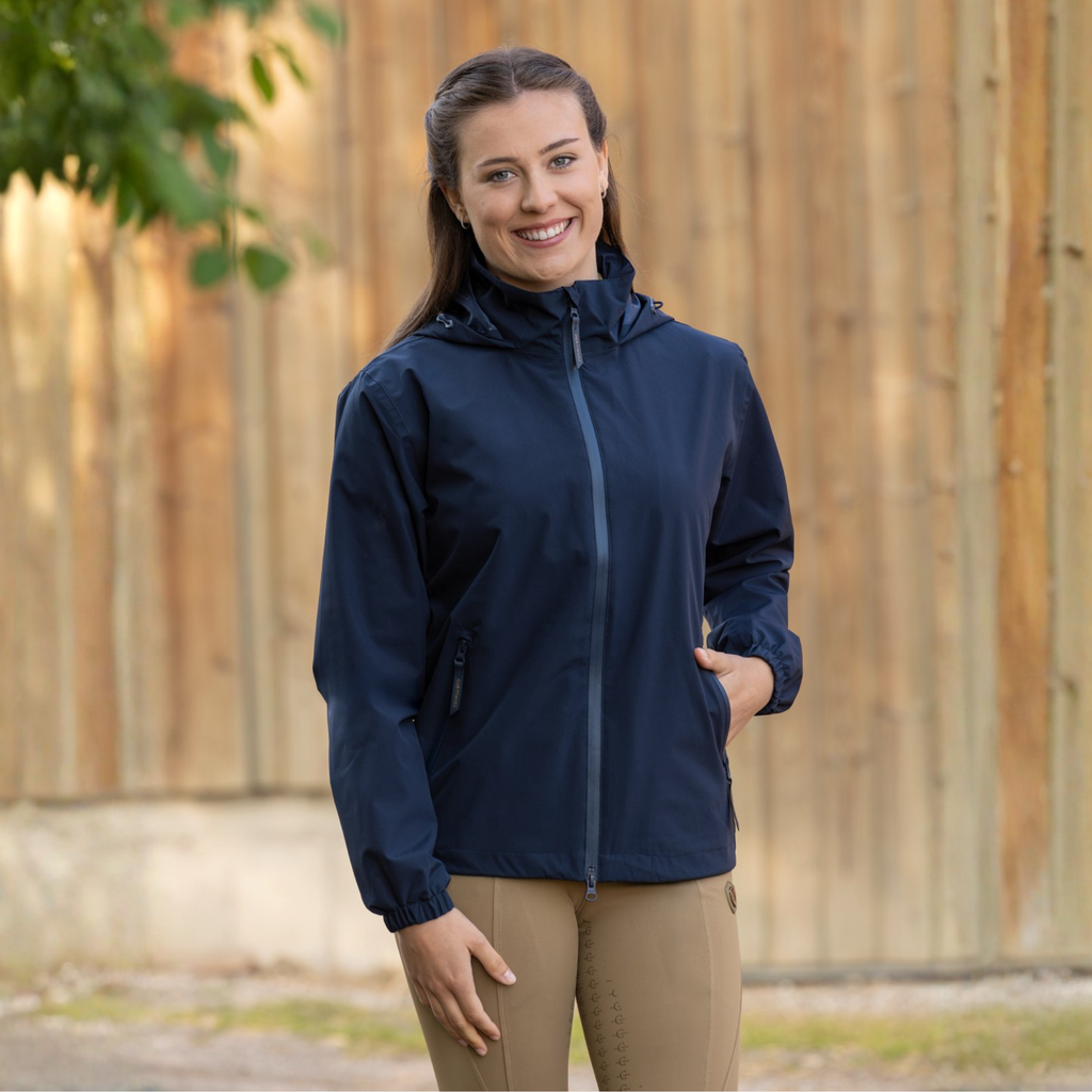 Covalliero Ladies Rain Jacket - Dark Navy