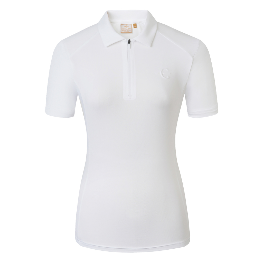 Covalliero Ladies Poloshirt - Plain White