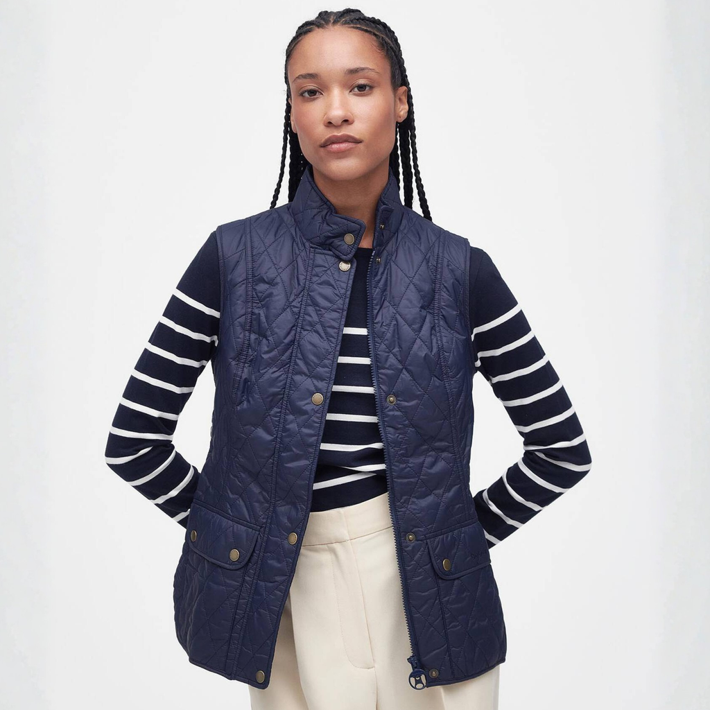 Barbour Ladies Otterburn Quilted Gilet - Navy