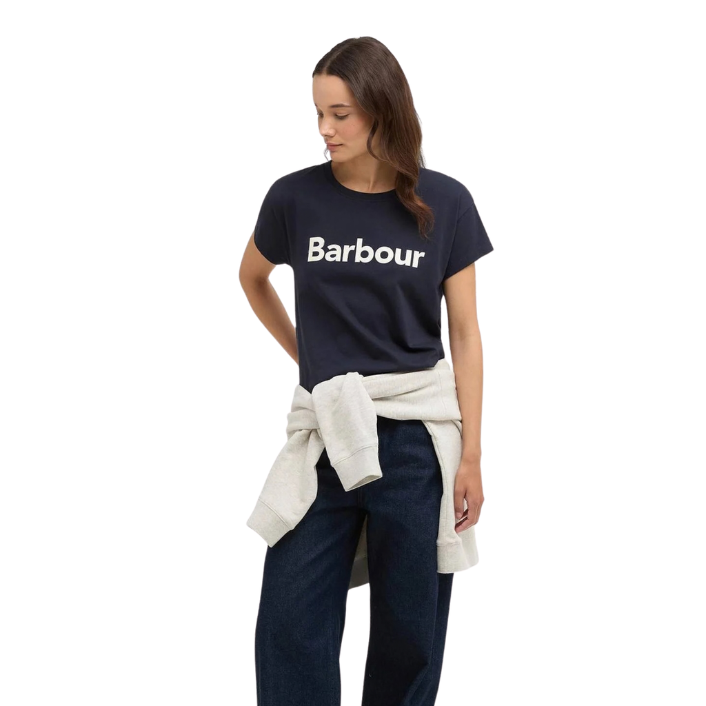 Barbour Ladies Hartland T-Shirt - Navy