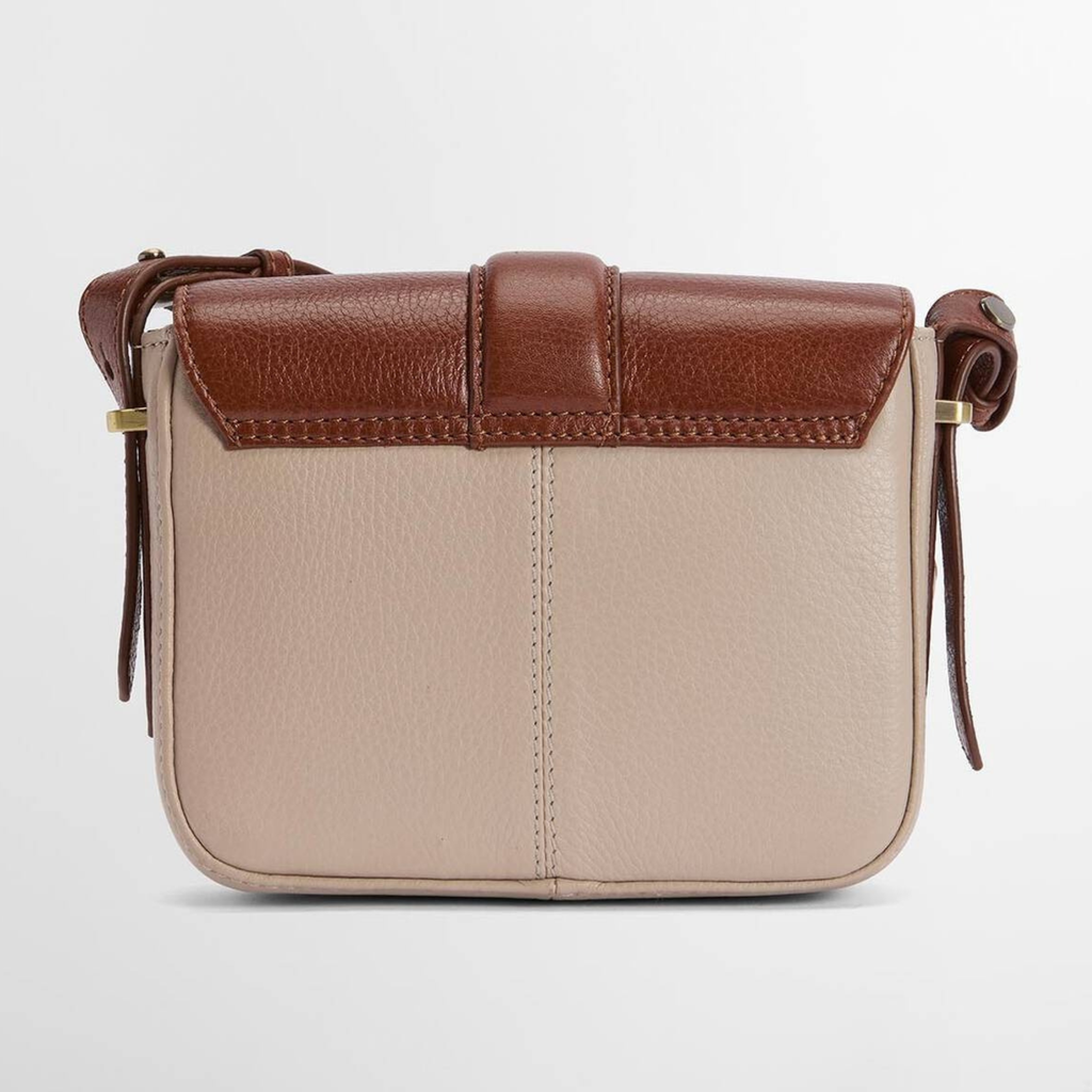 Barbour Mini Rosa Leather Crossbody Bag - Pebbled Pink/Brown