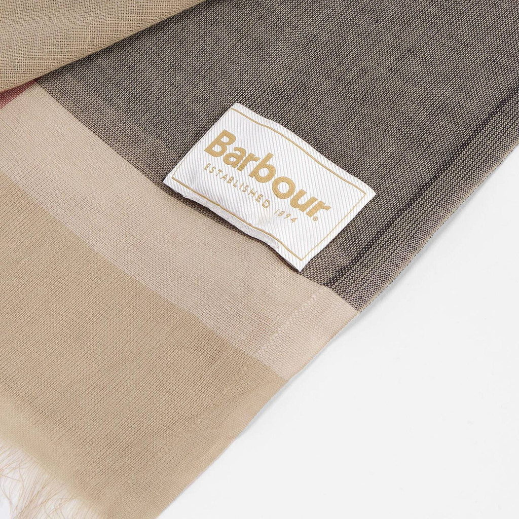 Barbour Esther Tartan Scarf - Rosewood