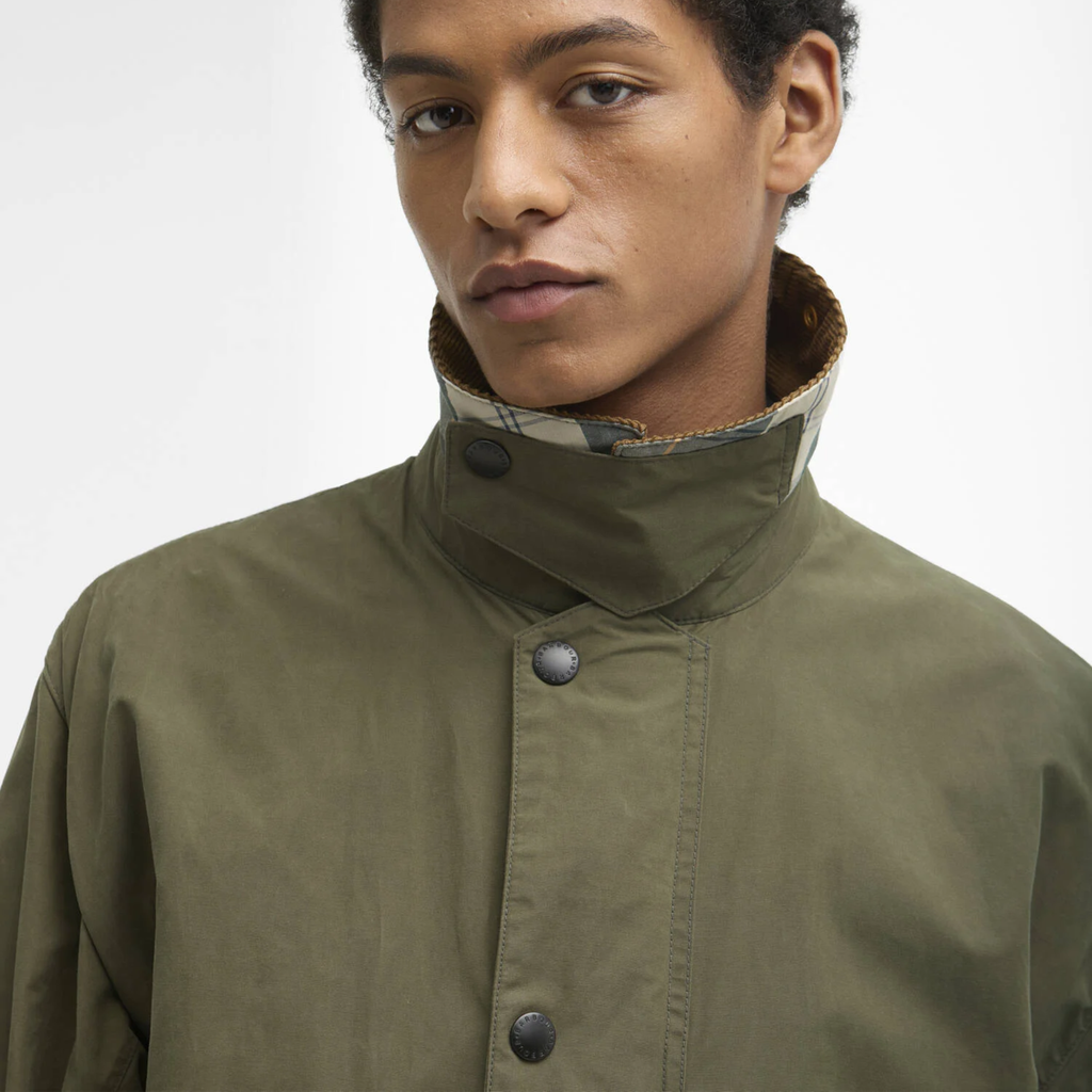 Barbour Mens Icons Border Casual Jacket - Ivy Green