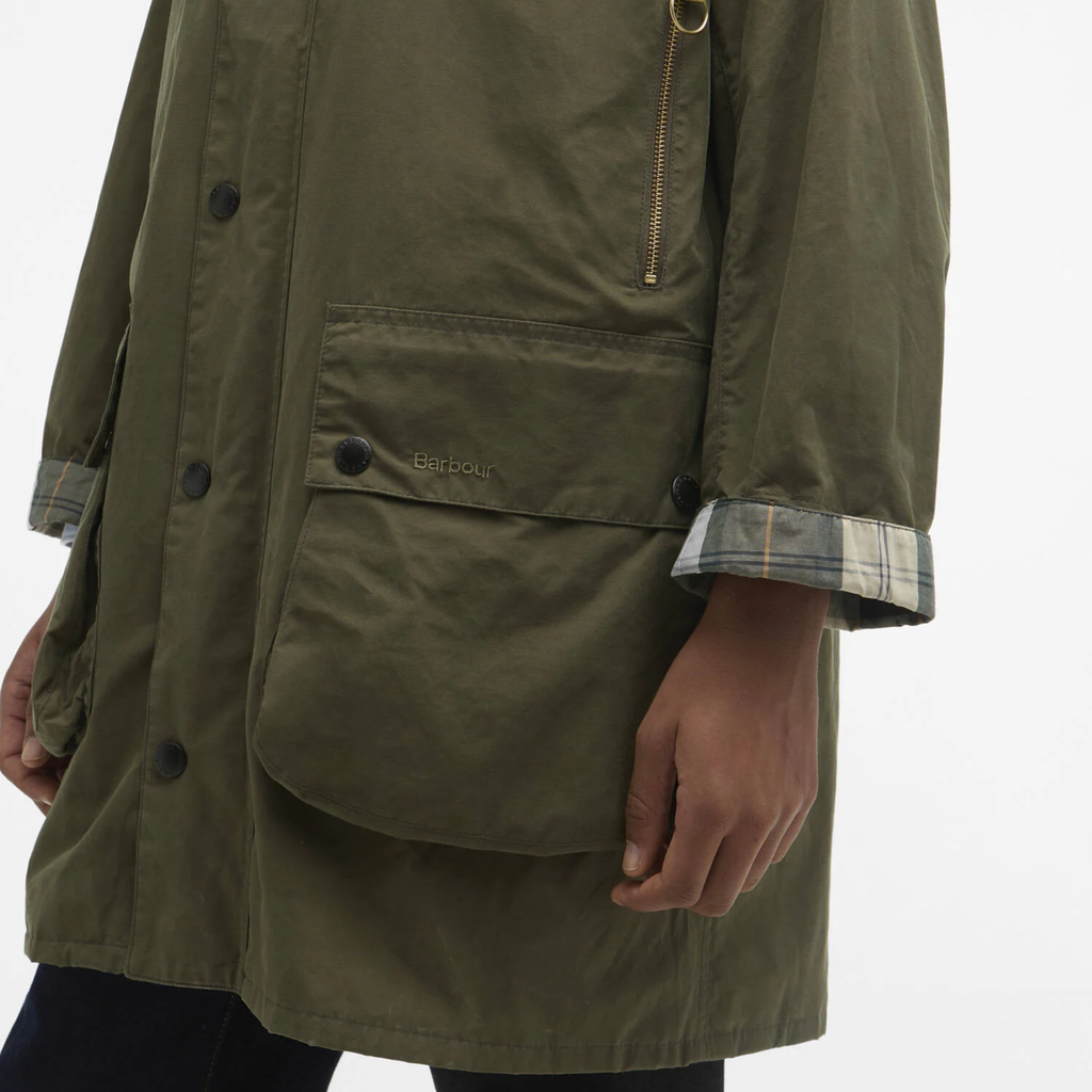 Barbour Mens Icons Border Casual Jacket - Ivy Green