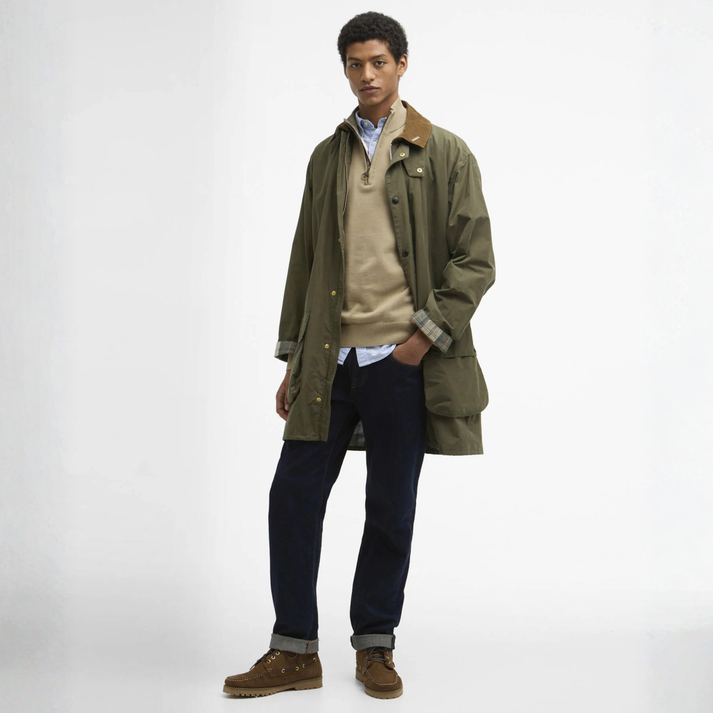 Barbour Mens Icons Border Casual Jacket - Ivy Green