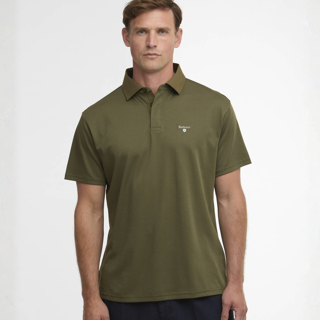 Barbour Haswell Regular Fit Polo Shirt - Mid Olive