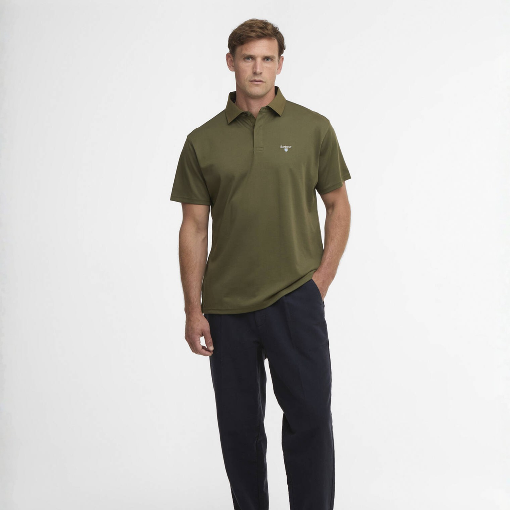Barbour Haswell Regular Fit Polo Shirt - Mid Olive