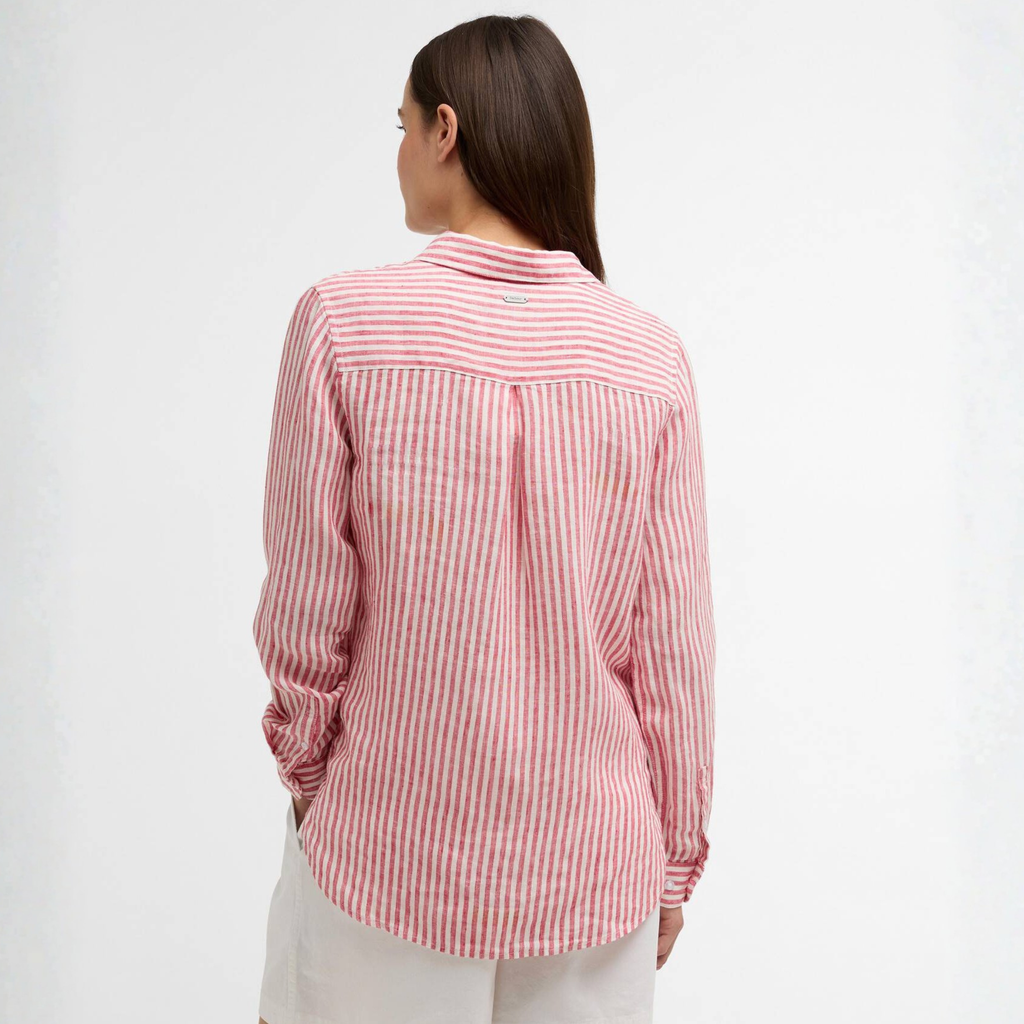 Barbour Ladies Marine Shirt - Poppy Red Stripe