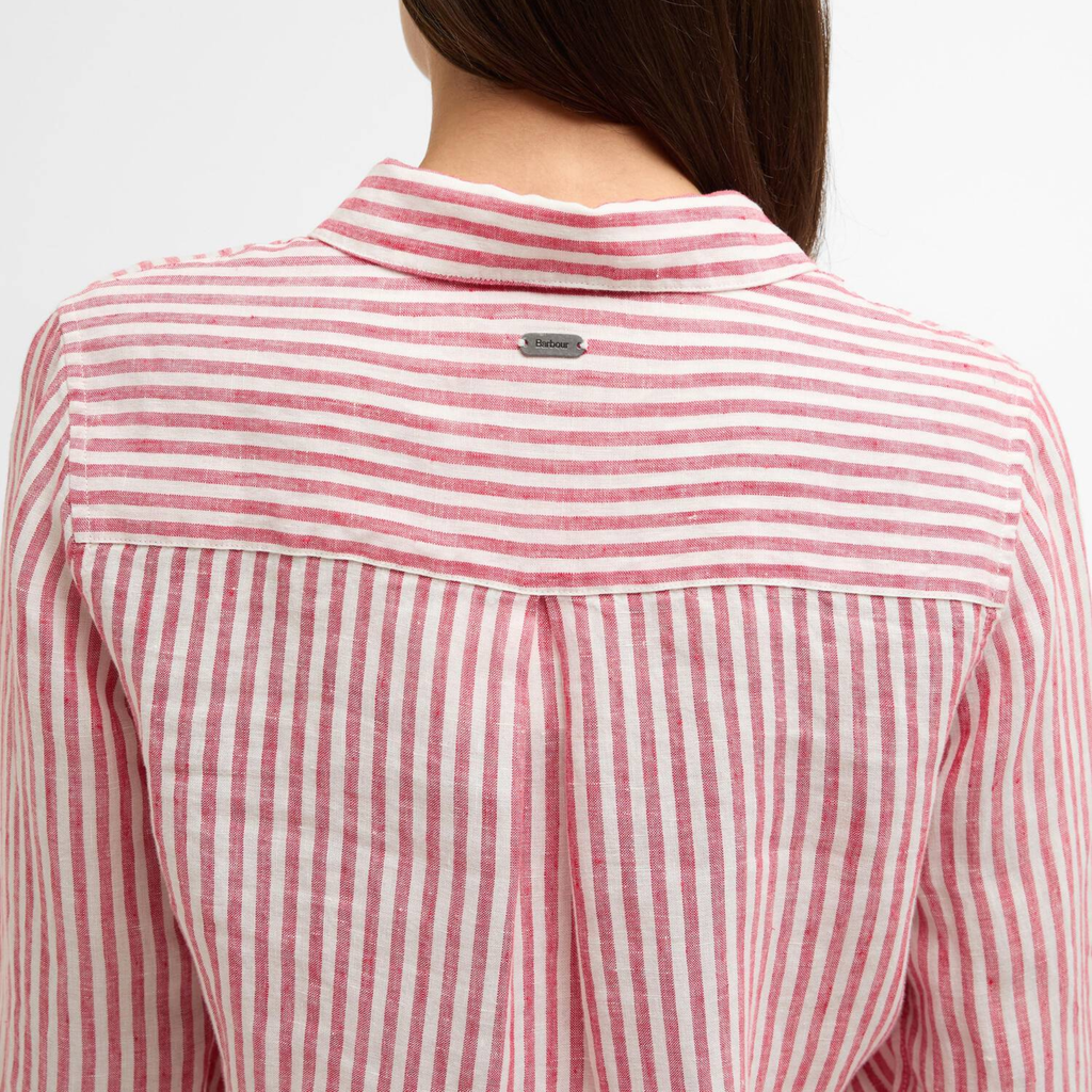 Barbour Ladies Marine Shirt - Poppy Red Stripe