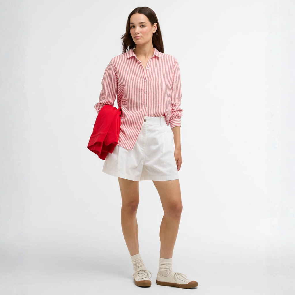 Barbour Ladies Marine Shirt - Poppy Red Stripe