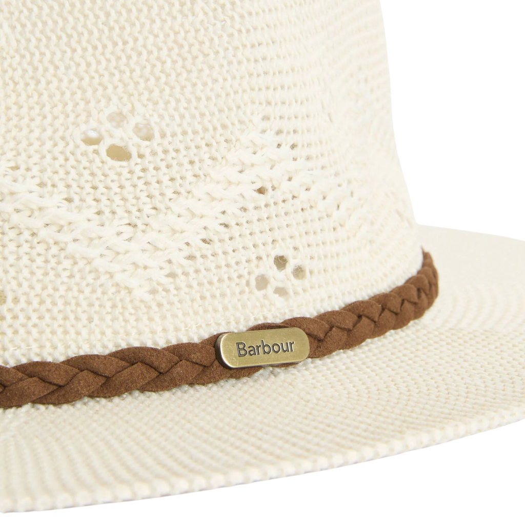 Barbour Ladies Flowerdale Trilby Summer Hat - Cream