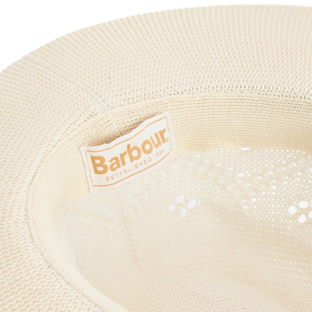 Barbour Ladies Flowerdale Trilby Summer Hat - Cream