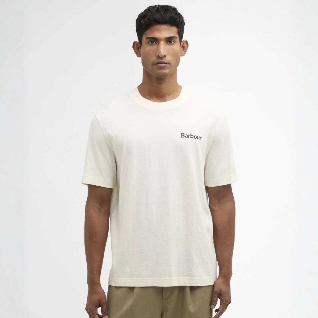 Barbour Mens Packling Relaxed Graphic T-Shirt - Neutral