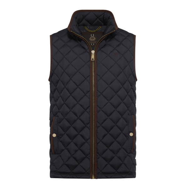 Holland Cooper Mens Country Quilted Gilet - Ink Navy