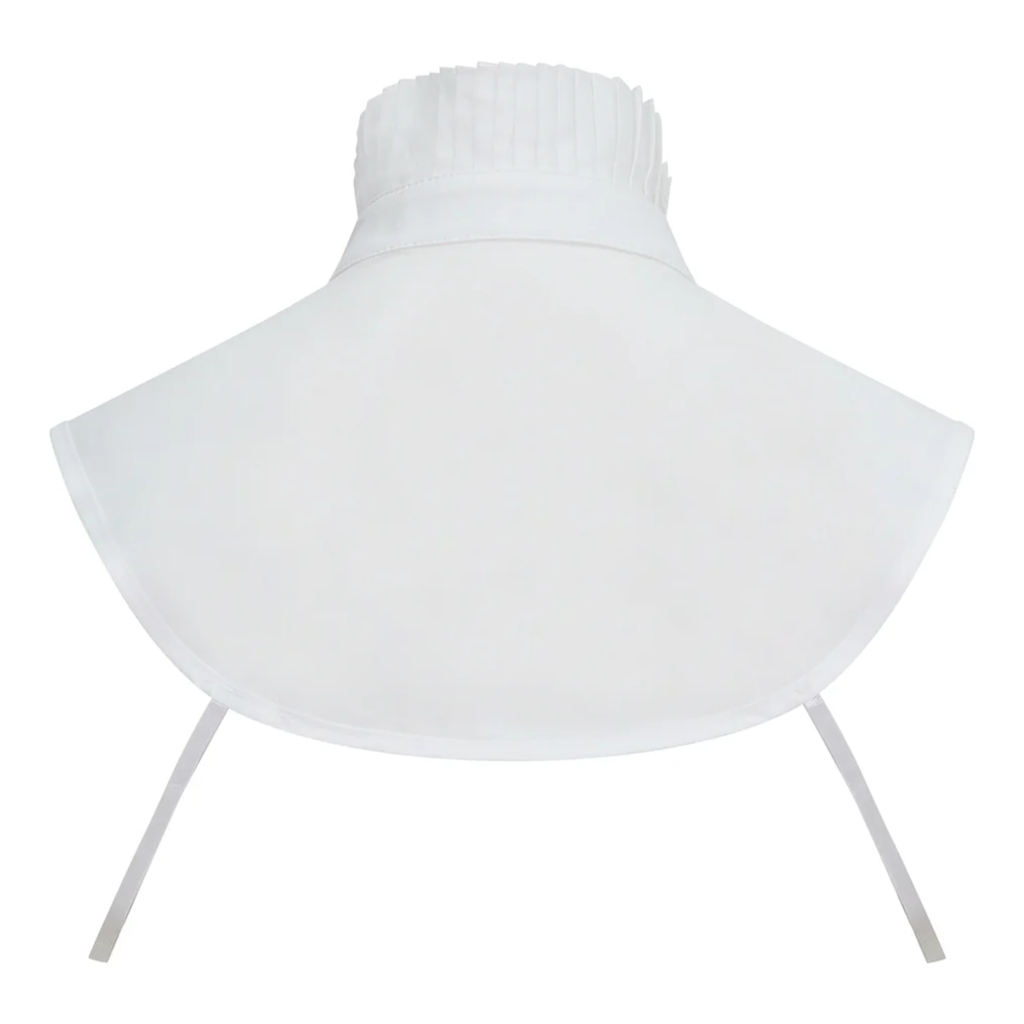 Equetech Lead Rein Frilly False Collar Bib - Ecru