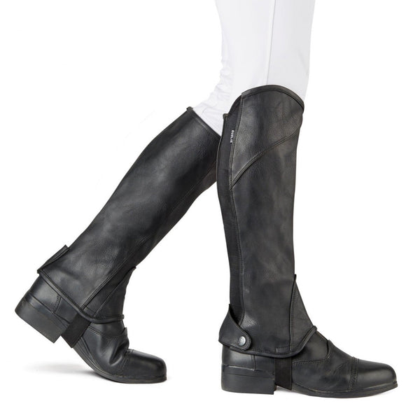Dublin Childs Stretch Fit Half Chaps - BROWN