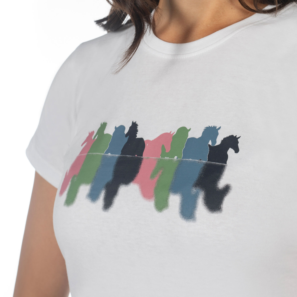 HKM Ladies Mirror T-Shirt - White