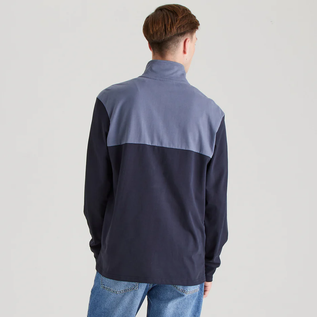 Ridgeline Mens Salthouse Zip Top - Navy Multi