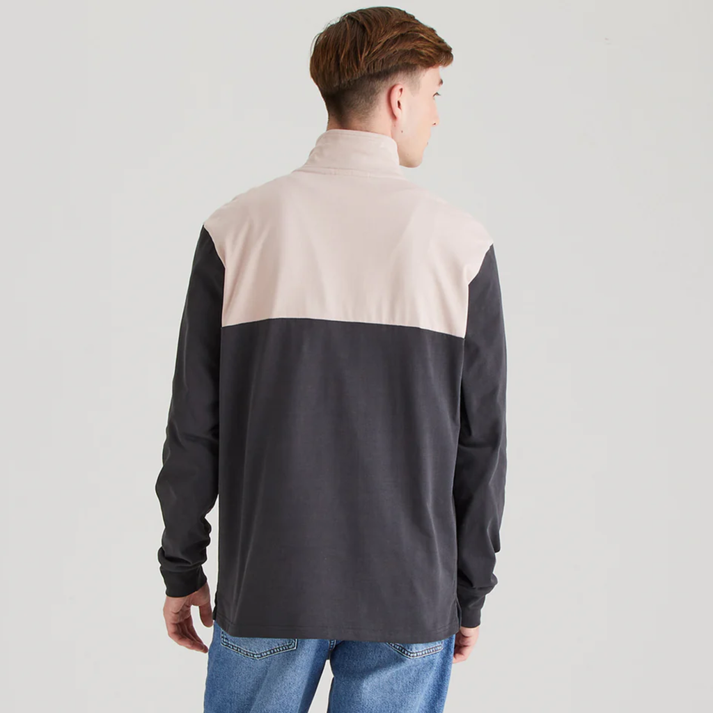 Ridgeline Mens Salthouse Zip Top - Shale Multi