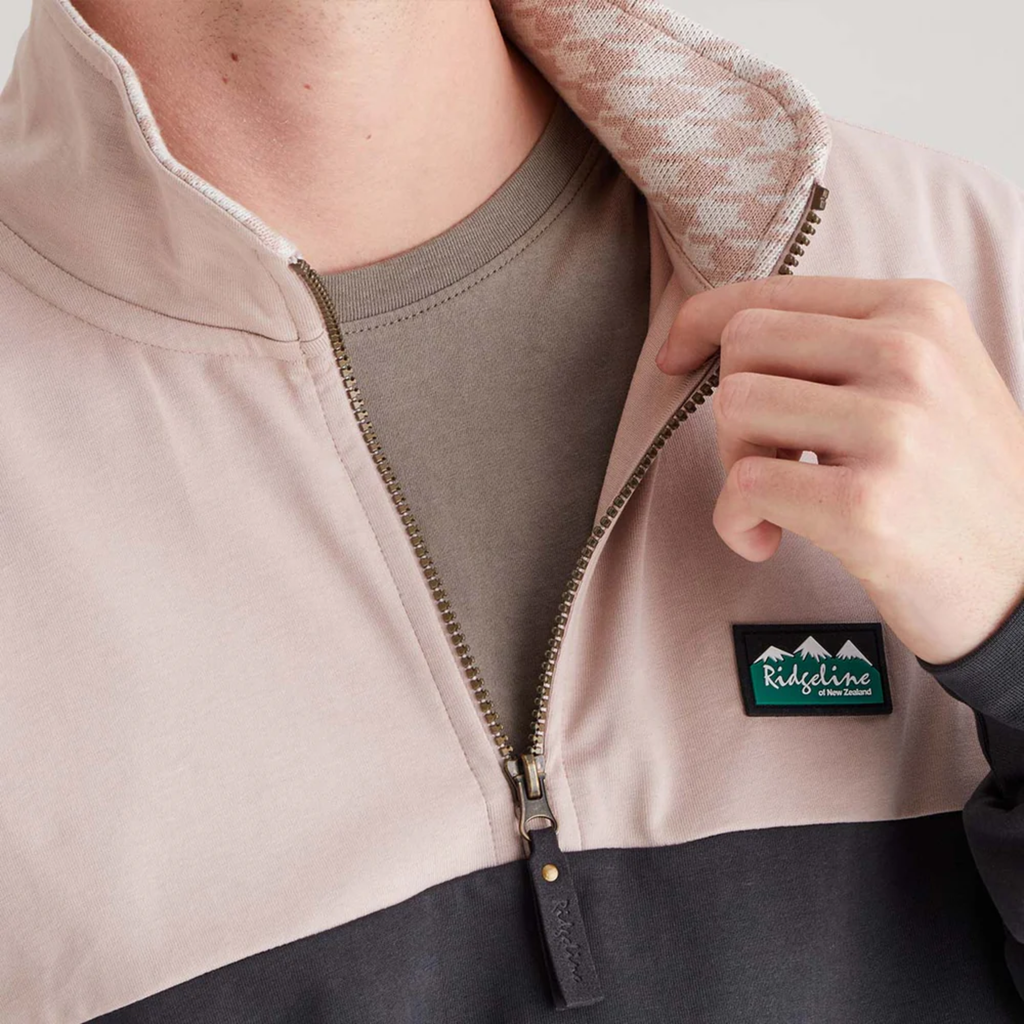 Ridgeline Mens Salthouse Zip Top - Shale Multi