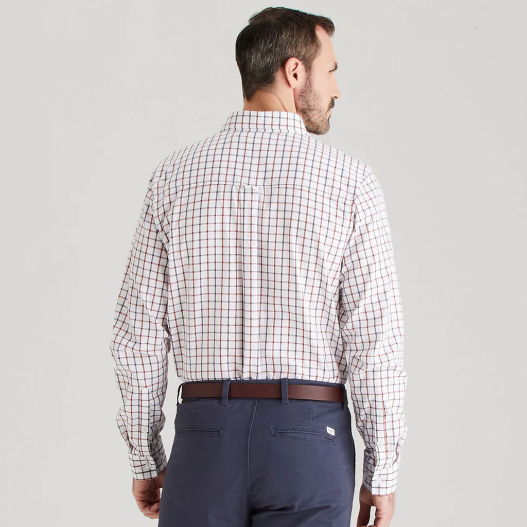 Ridgeline Mens Sedgebrook Shirt - Shale/Deep Russet