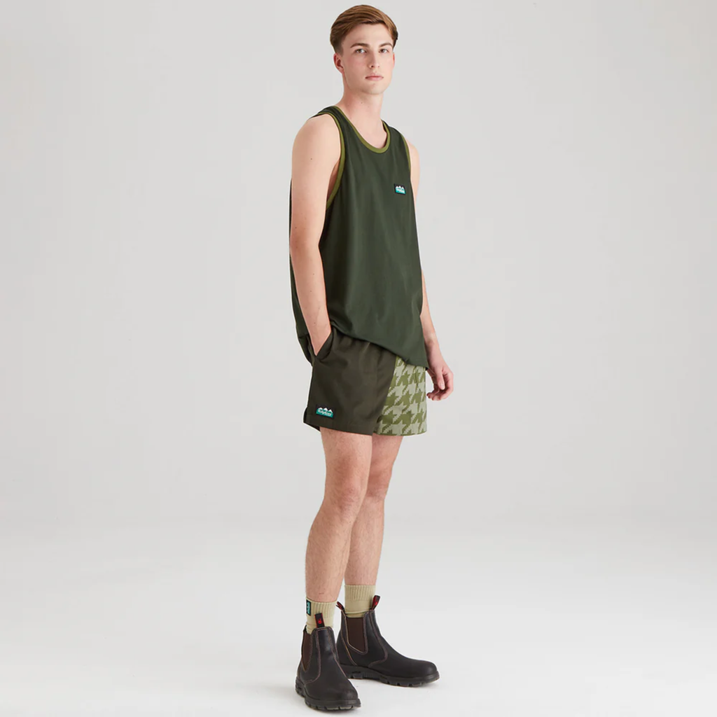 Ridgeline Mens Signature Singlet - Deep Forest