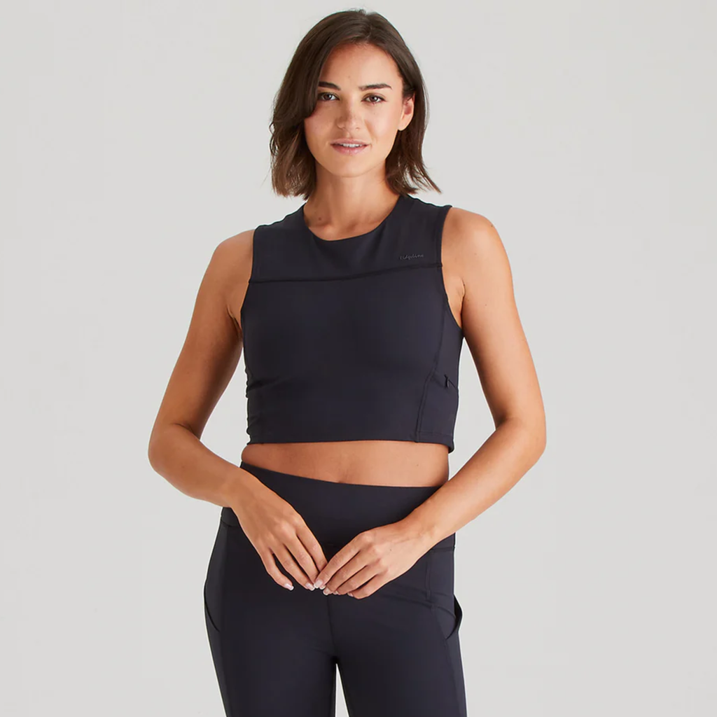 Ridgeline Ladies Infinity Crop Top - Black