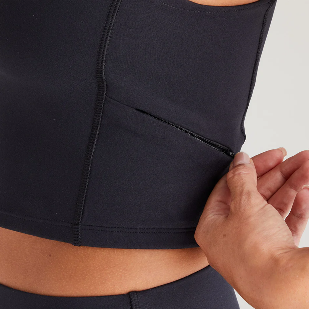 Ridgeline Ladies Infinity Crop Top - Black
