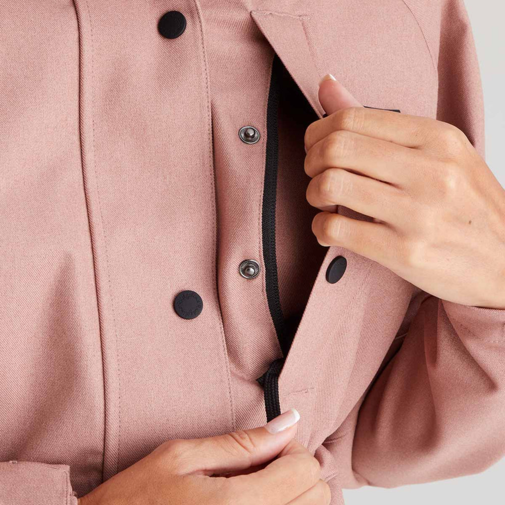 Ridgeline Ladies Monsoon Light Jacket - Dusky Pink Marl