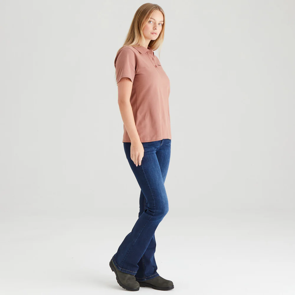 Ridgeline Ladies Signature Polo Shirt - Dusky Pink
