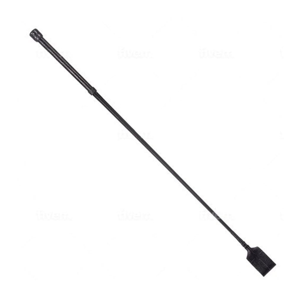 Country Direct Plain Leather Riding Whip - Black