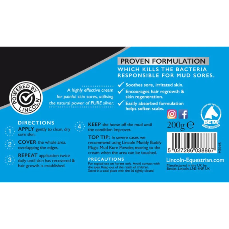 Lincoln Muddy Buddy Magic Mud Kure Cream - 200g