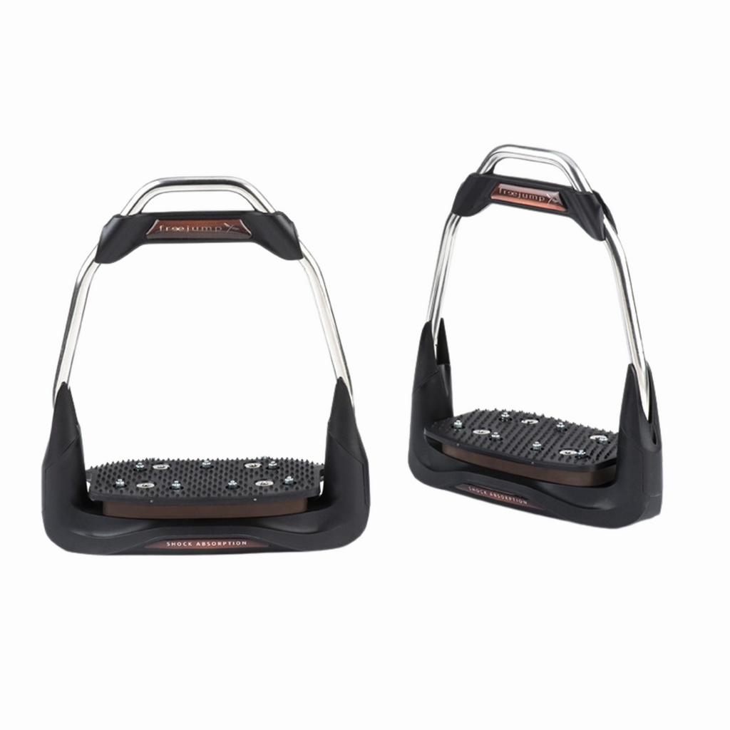 Freejump Airs Stirrups Angled - Choco