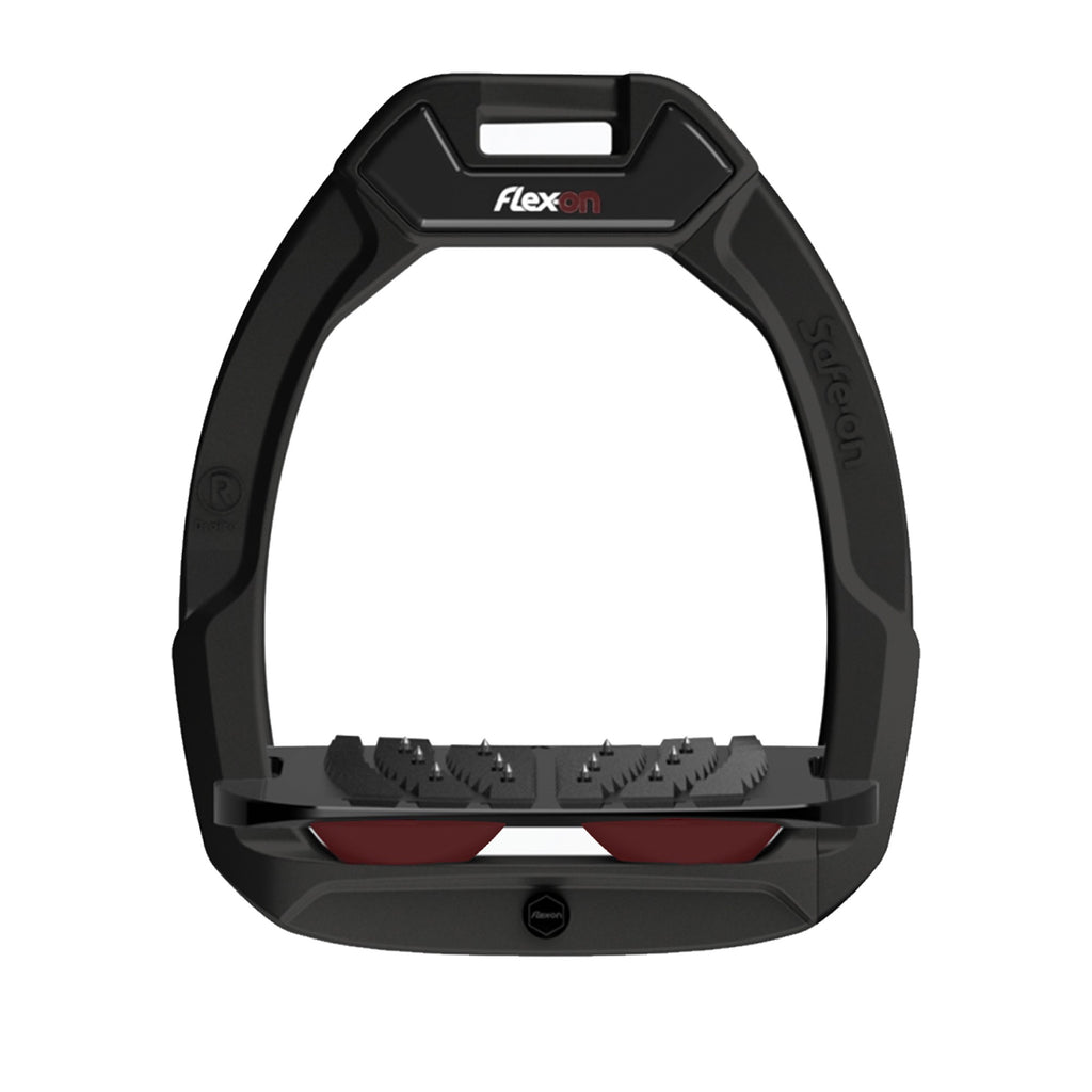 Safe On Inclined Ultra Grip Stirrups - Burgundy