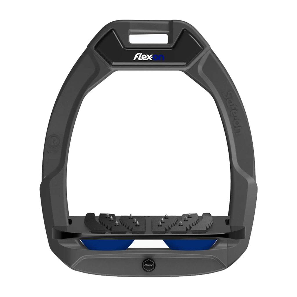 Flex-On Safe-On Inclined Ultra Grip Stirrups - Dark Grey/Navy