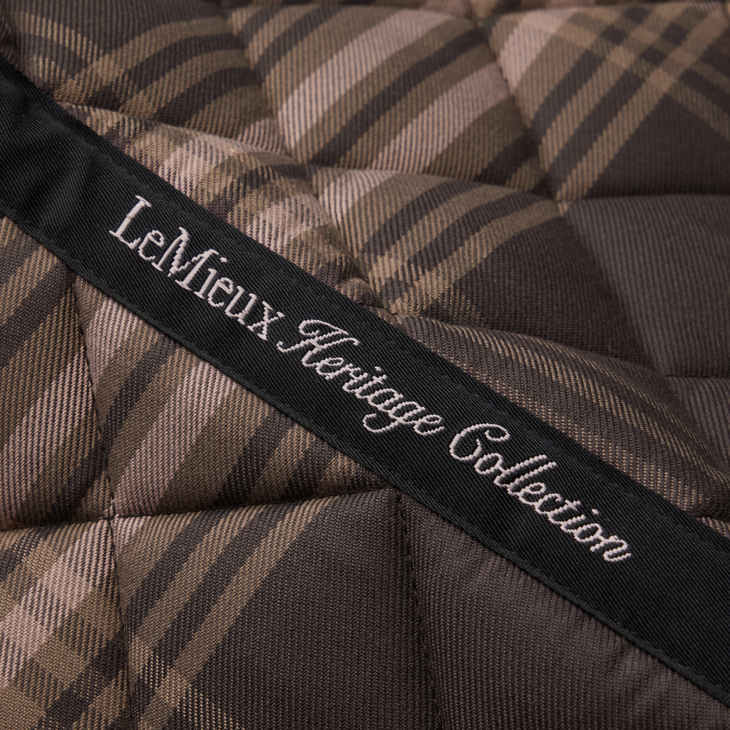 LeMieux Heritage Check Dressage Square - Cocoa